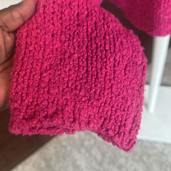 Anthropologie Cropped Notched Collar Sweater S - Picture 3 of 8